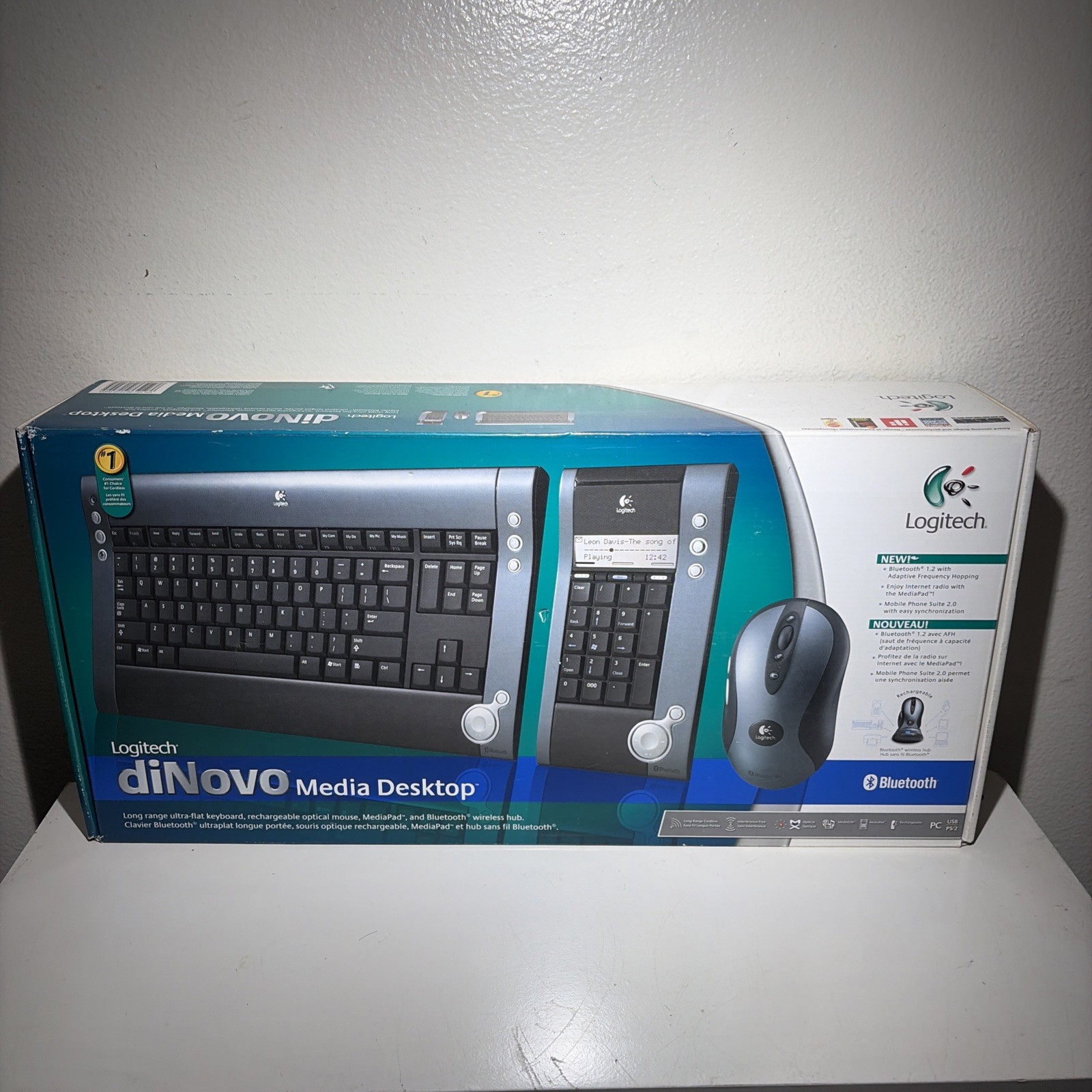 Logitech Dinovo Media Desktop Laser 2005 Brand New Packaging NIB