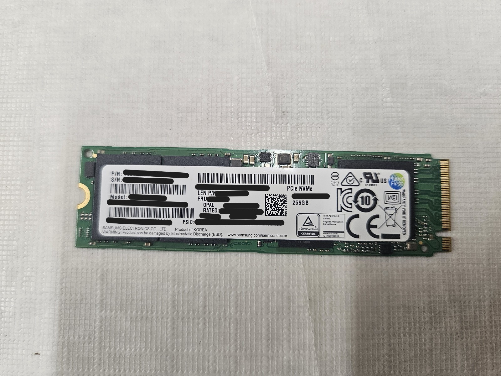 Samsung 256 GB Internal NVMe SSD Fully Tested 50%-79% Health