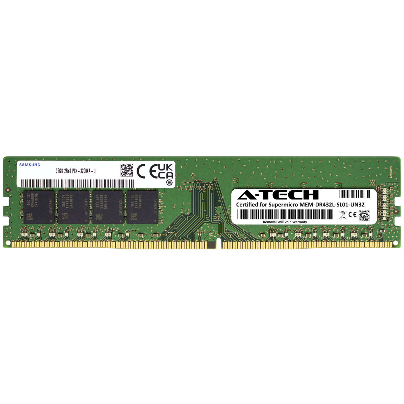 32GB PC4-25600 DIMM Replacement for Supermicro MEM-DR432L-SL01-UN32 Memory RAM