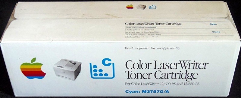 Genuine Apple M3757G/A Cyan Toner for Apple Color Laserwriter 12/600PS, 12/660PS