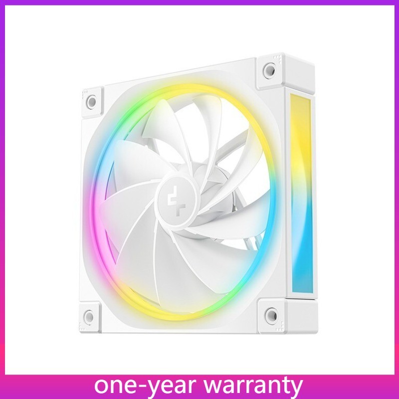 1PCS DeepCool FL12R White 120mm Unique Addressable RGB Reverse Fan New