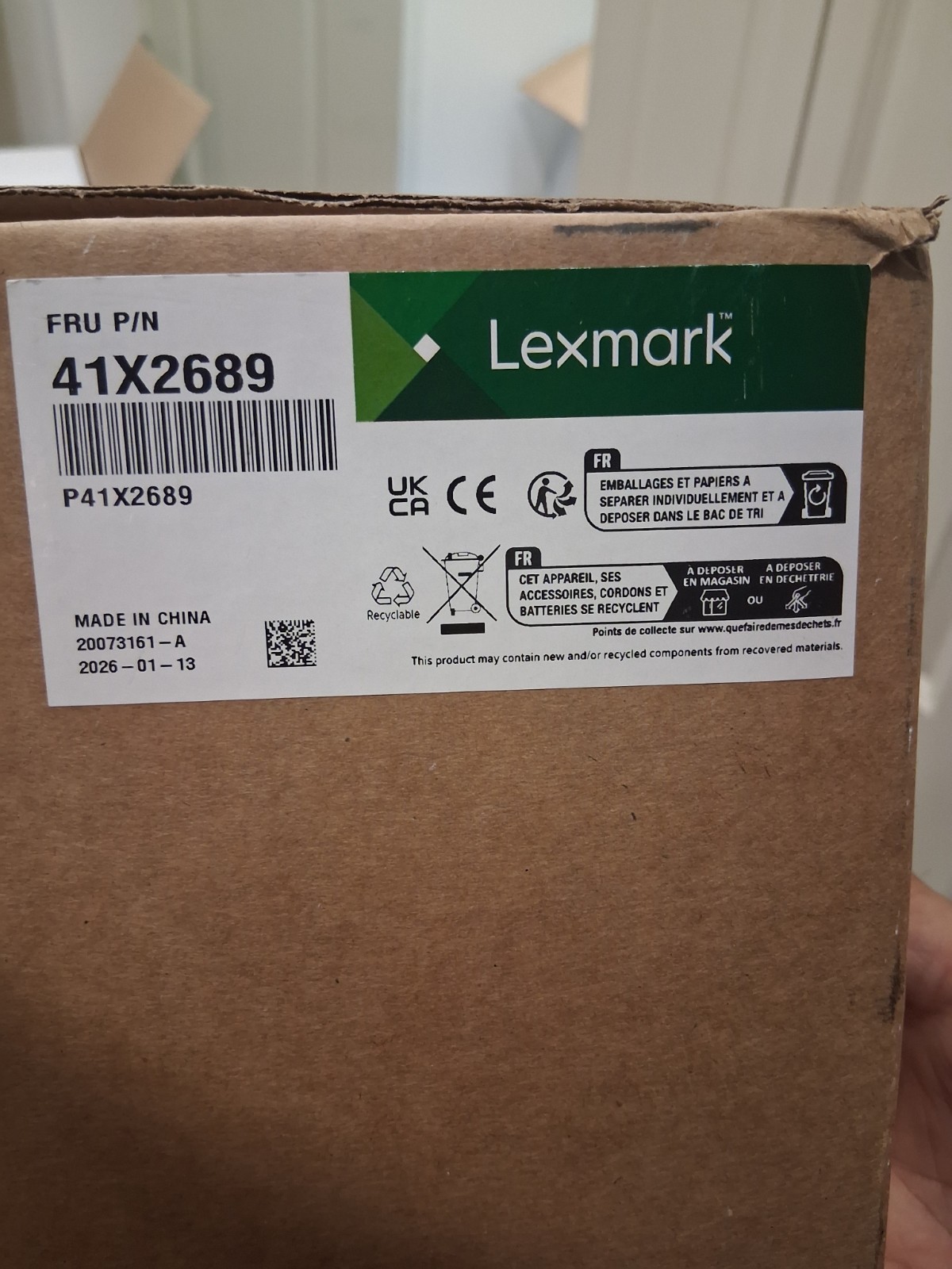 Lexmark Fuser Unit FRU 41X2689 P41X2689 White For Lexmark Printers