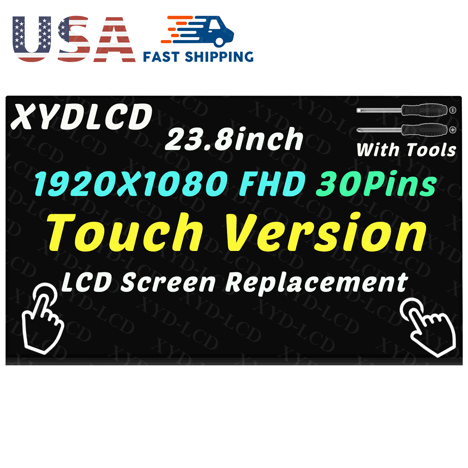 23.8" for HP 24-F0020D 24-F0022DS All-in-One LCD Touch Screen Display Borderless