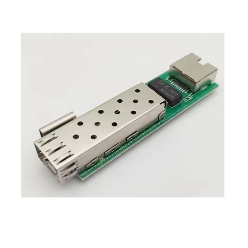 Mini RPOE 1.25G Media Converter Slot SFP Transceiver Module 5V DC Type-C input