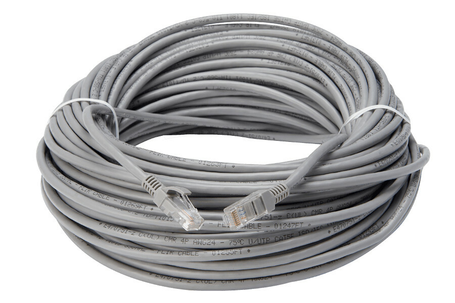 Ethernet Cable GRAY LOREX / FLIR ORIGINAL OEM Cat 5e, 60’, 60Ft BRAND NEW  
