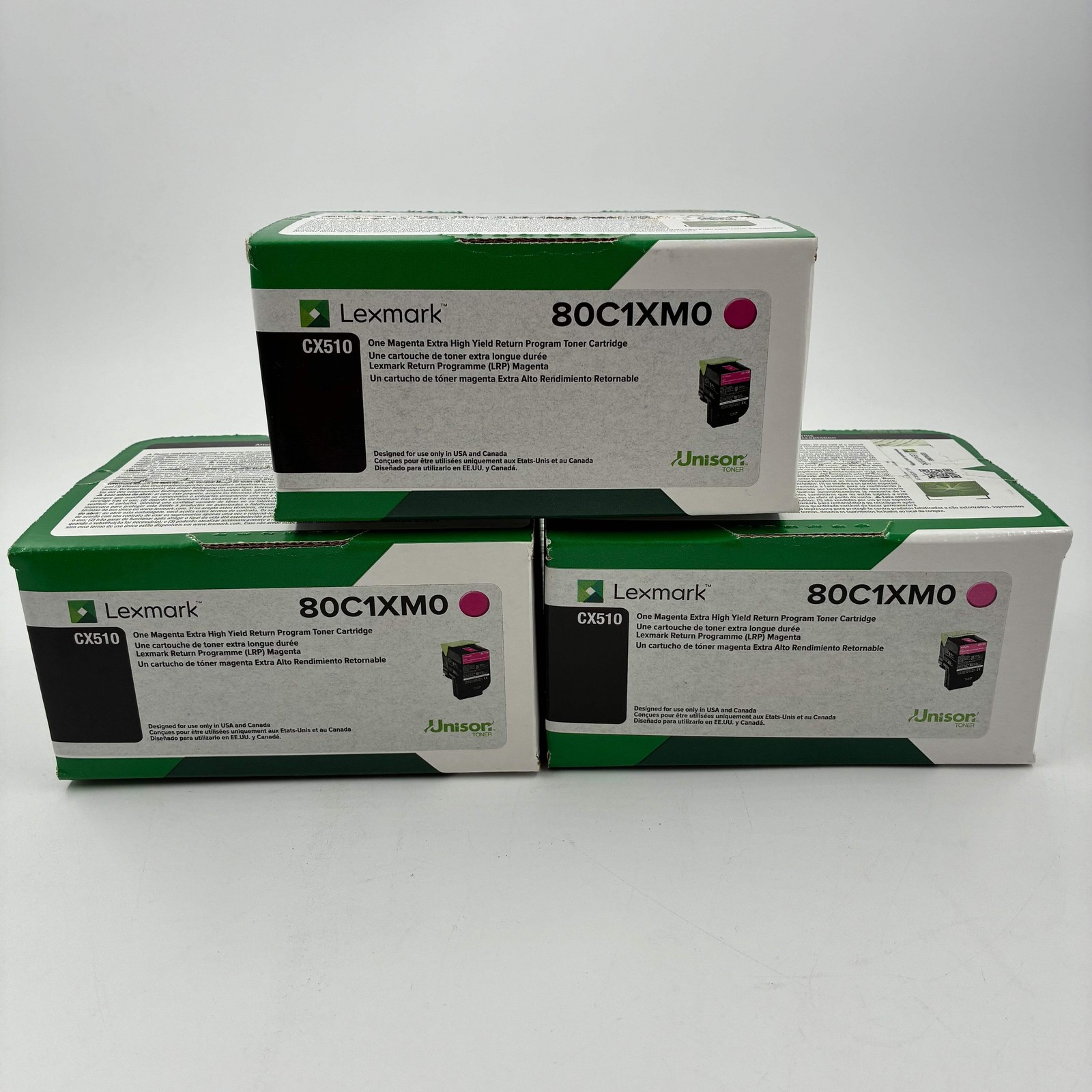 New Genuine Lexmark 80C1XM0 Magenta Extra High-Yield Unison Toner Cartridge