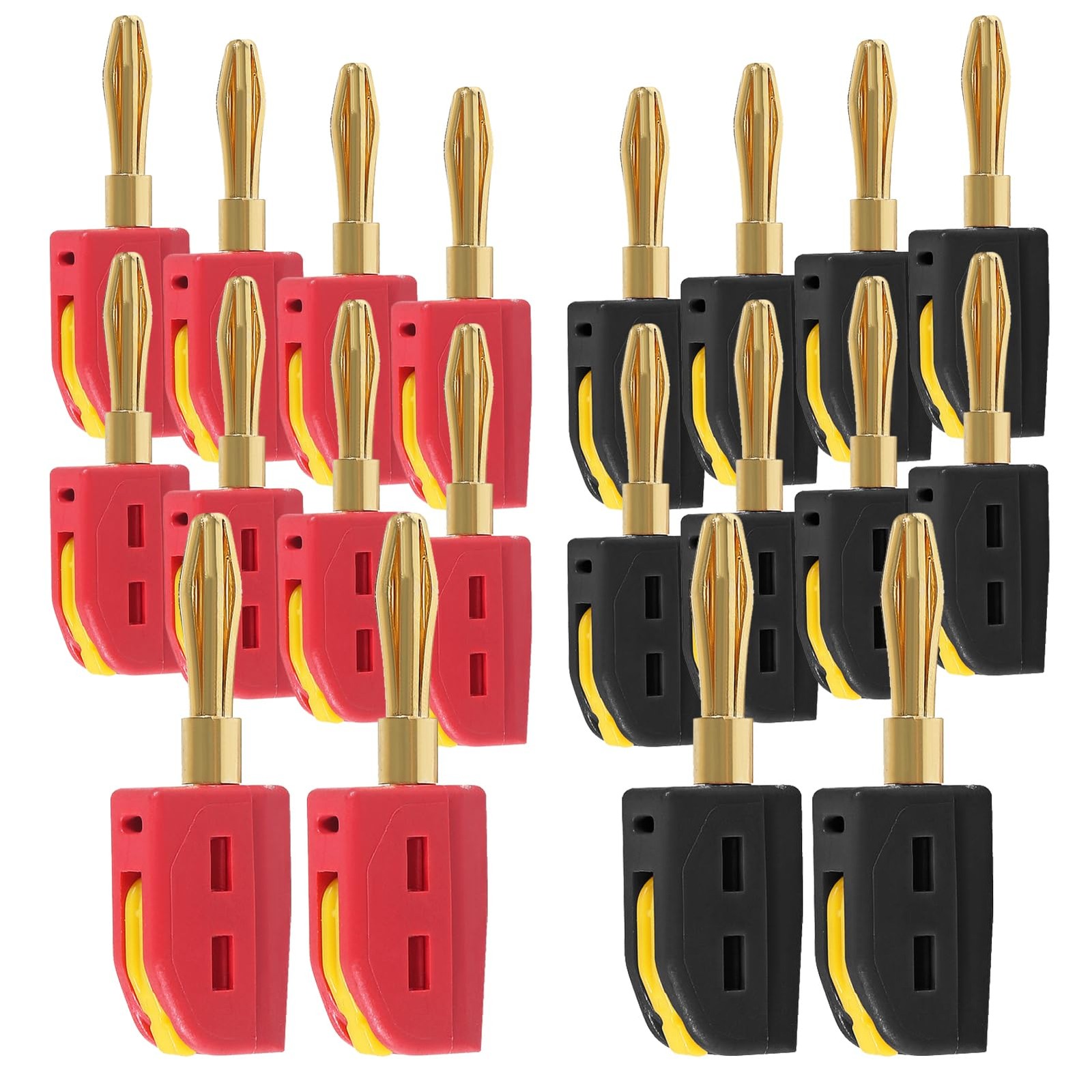 UMLIFE 20PCS 4mm Banana Plug High Current Quick Connect 32A Red Black
