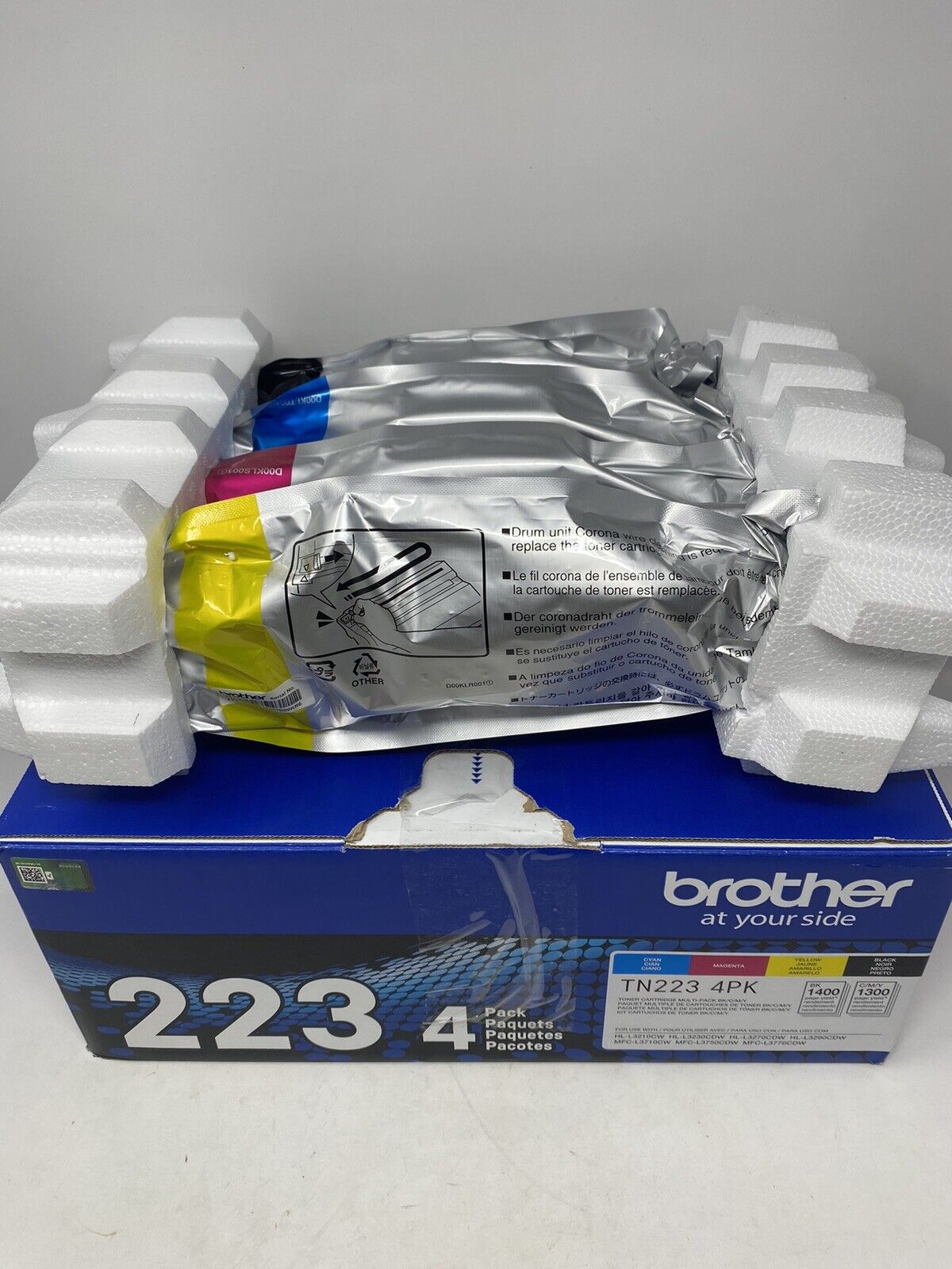 Brother Genuine Standard-Yield Toner Cartridge Four Pack TN223 4PK
