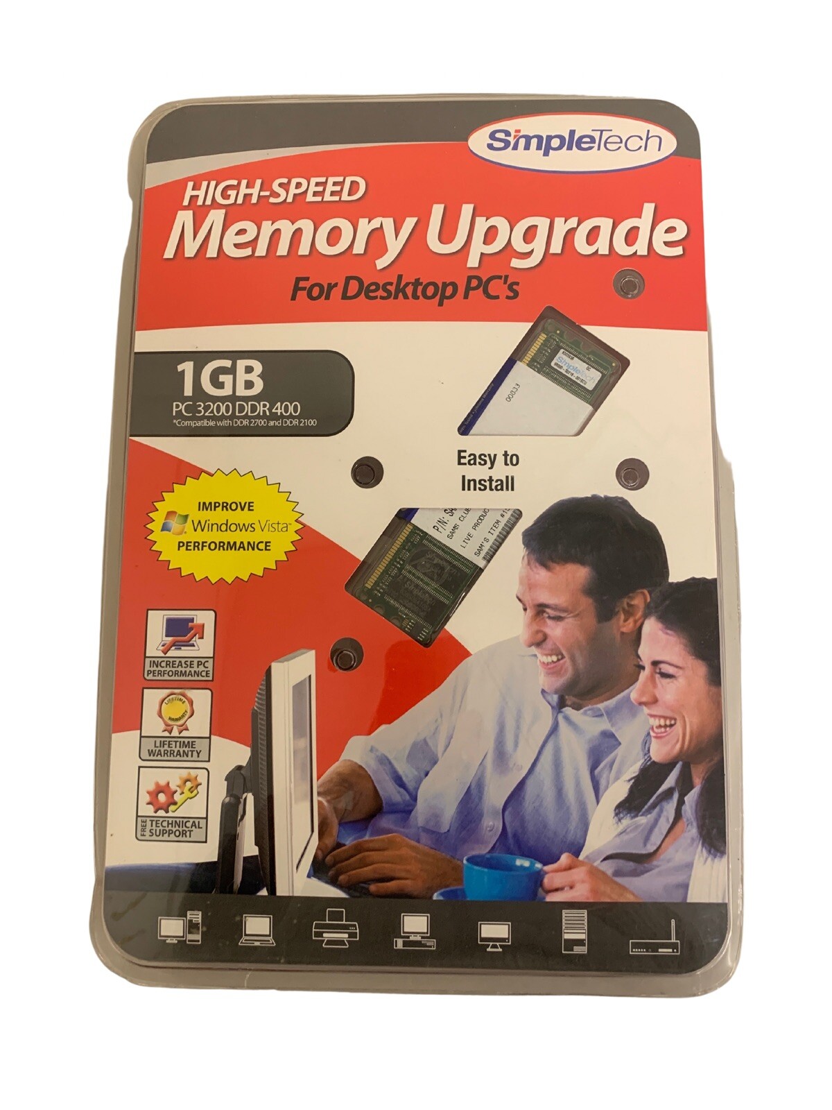 SimpleTech High-Speed Memory Upgrade For Desktop PC’S 1 GB **FREE SAME DAY SHIP*