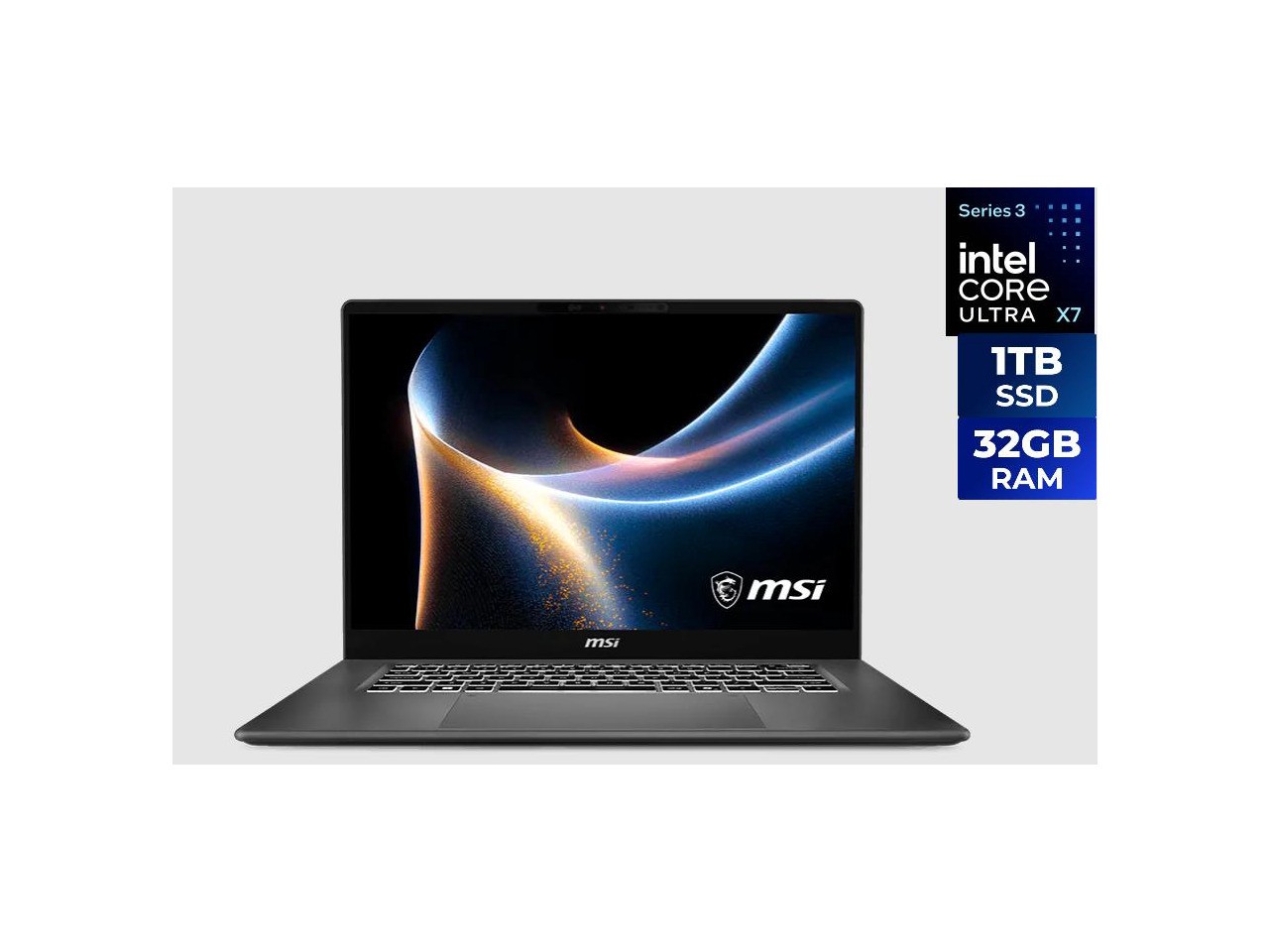 MSI Prestige 16 AI+ Copilot Laptop Intel Core Ultra X7 358H 32GB Memory 1TB NVMe