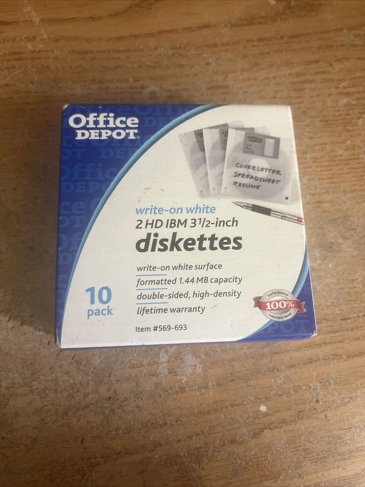Office Depot 2 HD IBM 3.5 Inch Diskettes 10pk New In Package