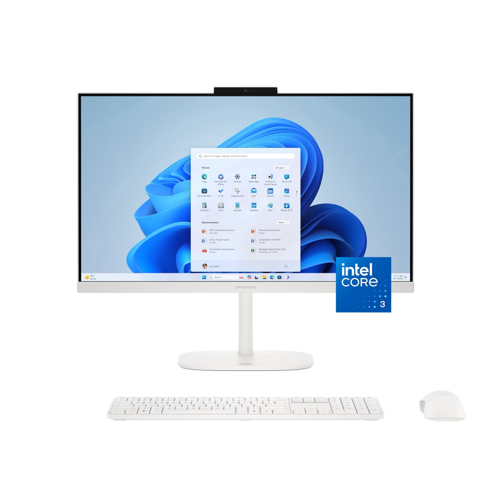 HP OmniStudio 24" All-In-One Intel Core 3 N350 3.9GHz 8GB DDR5 512GB SSD Win 11