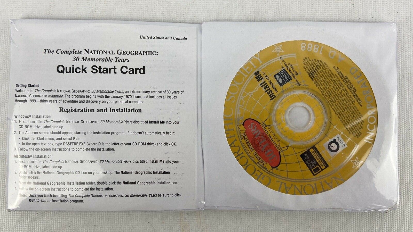 The Complete National Geographic 30 Memorable Years CD-ROM All Issues 1970-1999