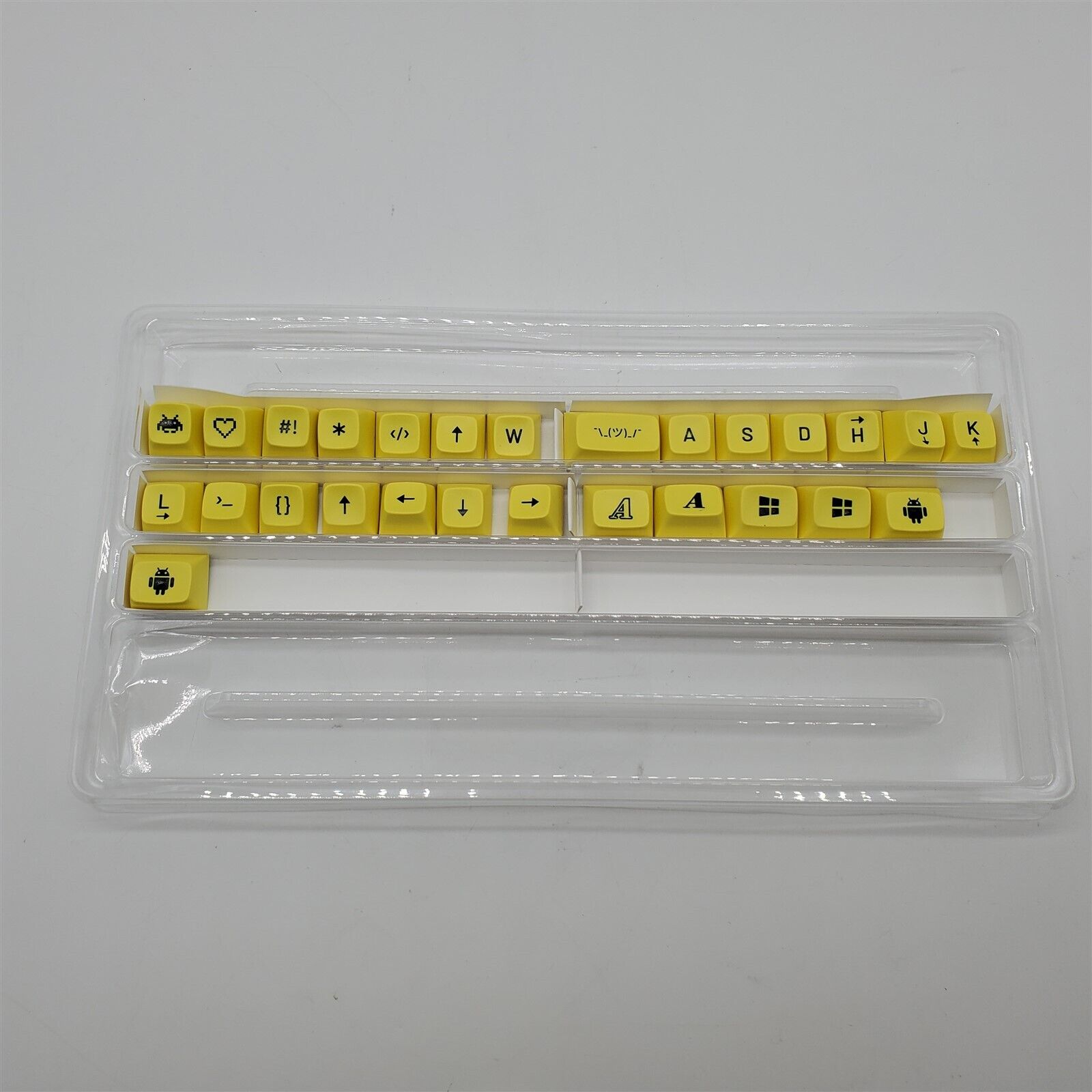DROP + MiTo MT3 Cyber Custom Keycap Set, ABS Hi-Profile Keycaps, Yellow