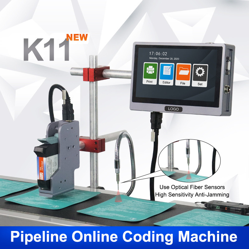 12.7mm TIJ Online Printer without Conveyor Date Batch Barcode