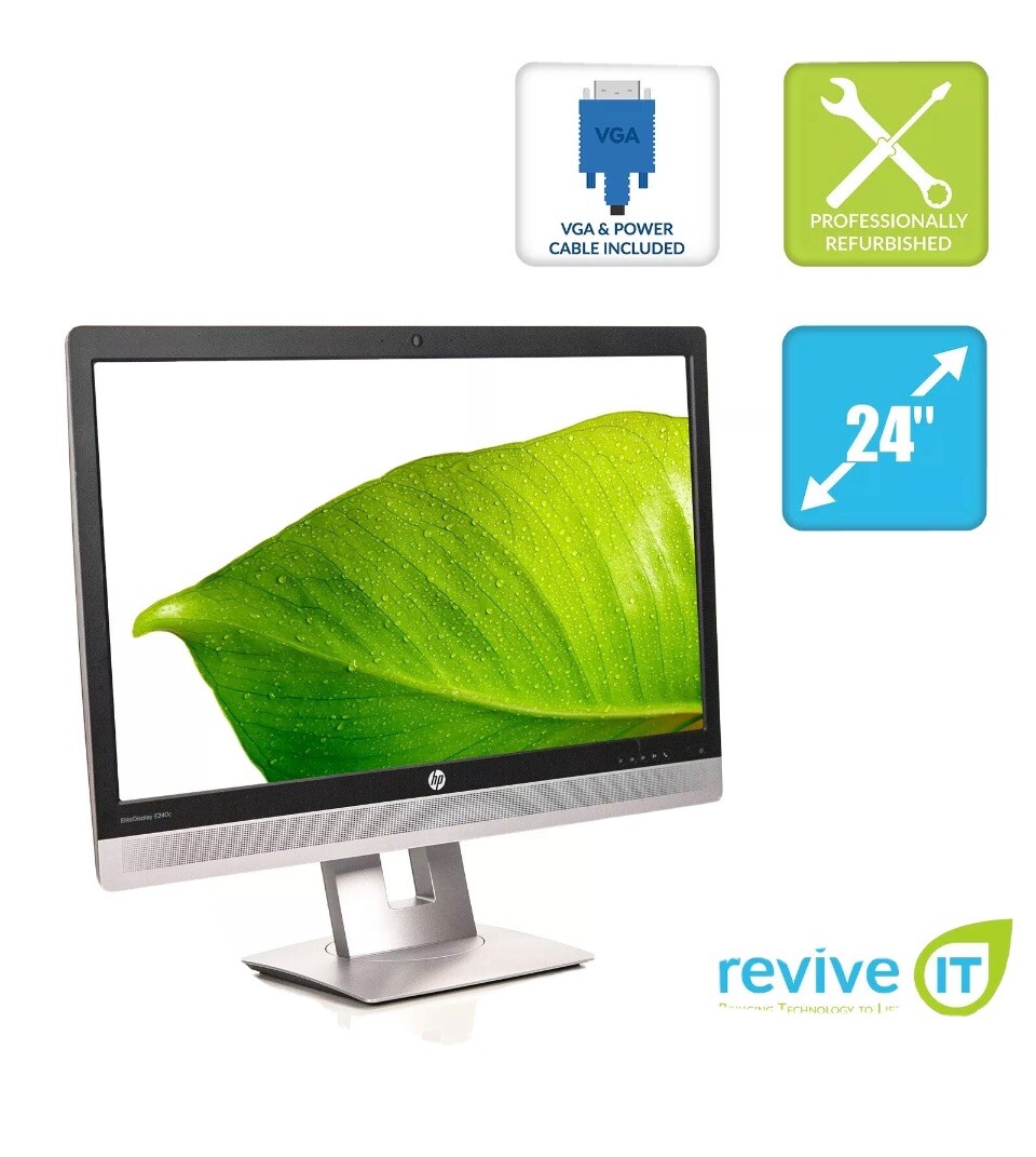 HP EliteDisplay E240c 24" Widescreen 1920x1080 IPS Conference Monitor Grade B