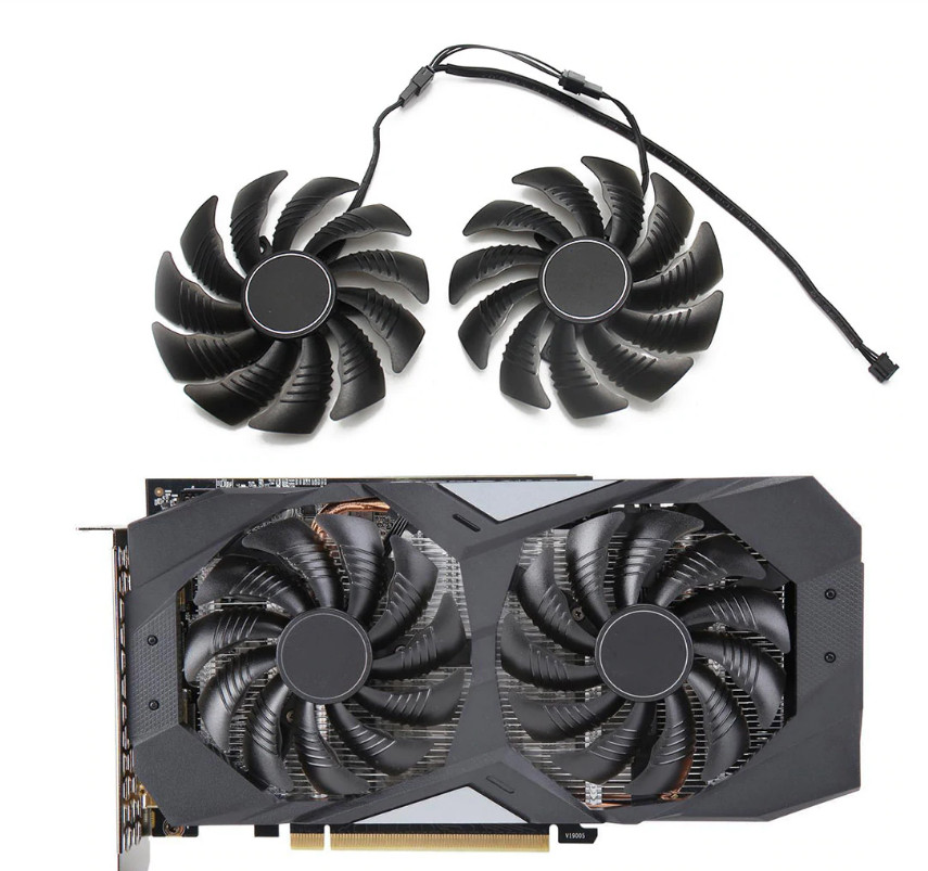 Pairs Fan Cooling Fan For Gigabyte GTX 1660 1660Ti T129215SU PLD09210S12 87MM