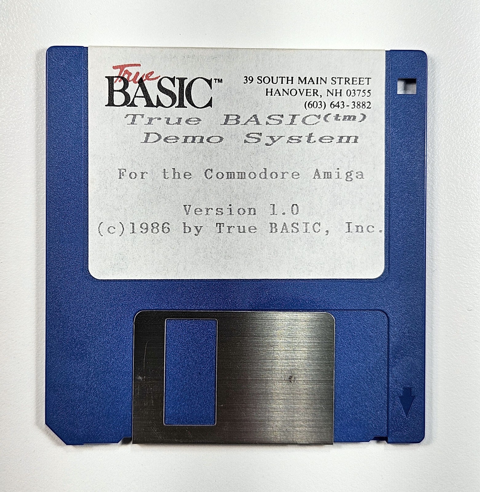 COMMODORE AMIGA TRUE BASIC - DEMO SYSTEM
