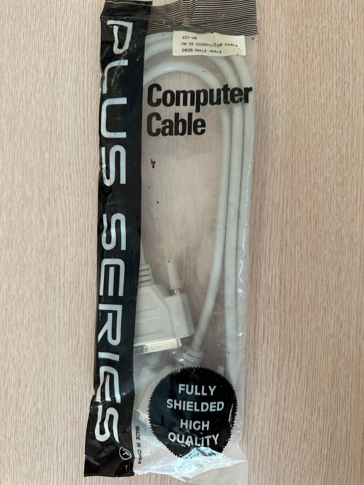 DB25-M TO DB-25M MALE TO MALE 6 FOOT SERIAL CABLE M-M DB25 SERIAL COMPUTER CABLE