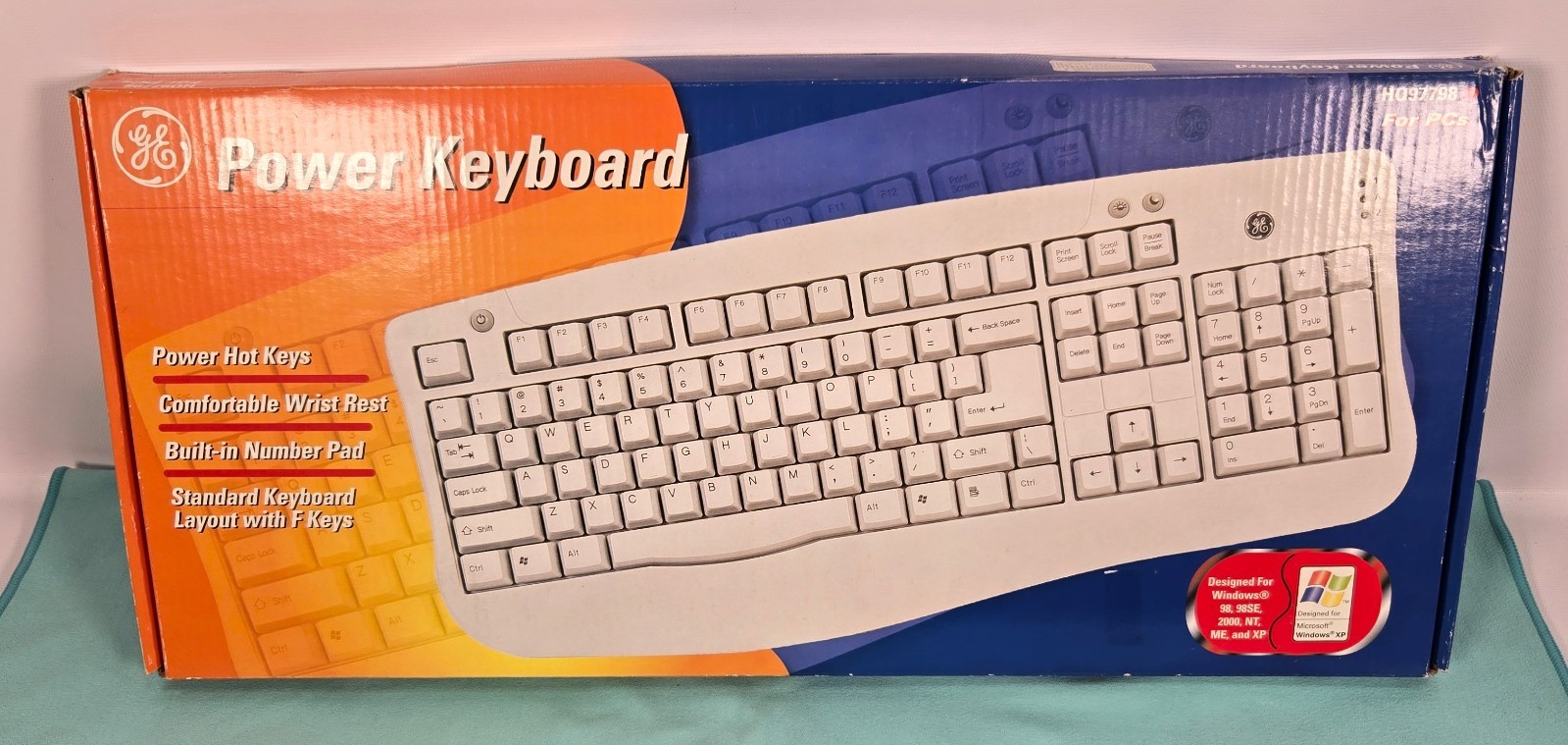 Vintage GE Power Keyboard HO97798 PS/2 Windows 98 2000 XP New In Box NOS