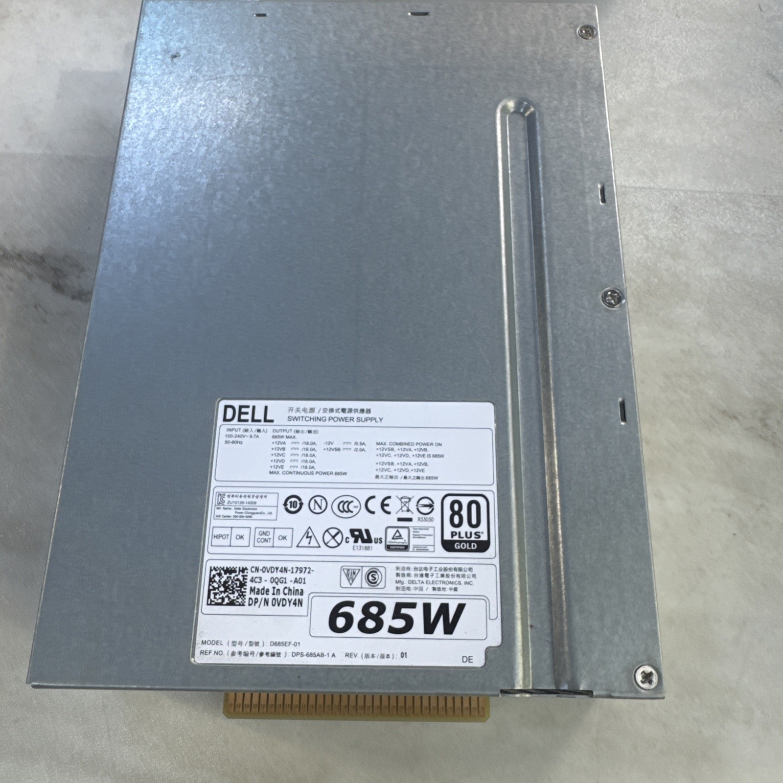 Dell Precision T5610 685W Power Supply D685EF-01 DP/N 0VDY4N. #2