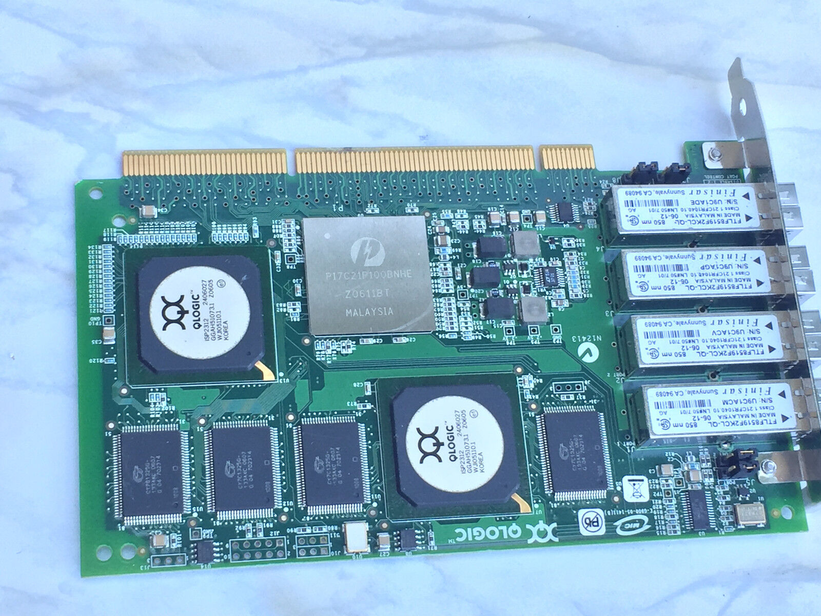 QLA2344 - QLogic 2GB Quad 4-Port PCI-X Fibre Channel Standard Profile HBA