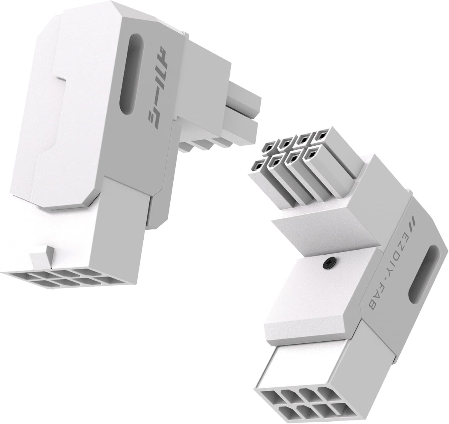 EZDIY-FAB Shield Series 8-Pin PCIe GPU Power Adapter 90-Degree Reverse Connector