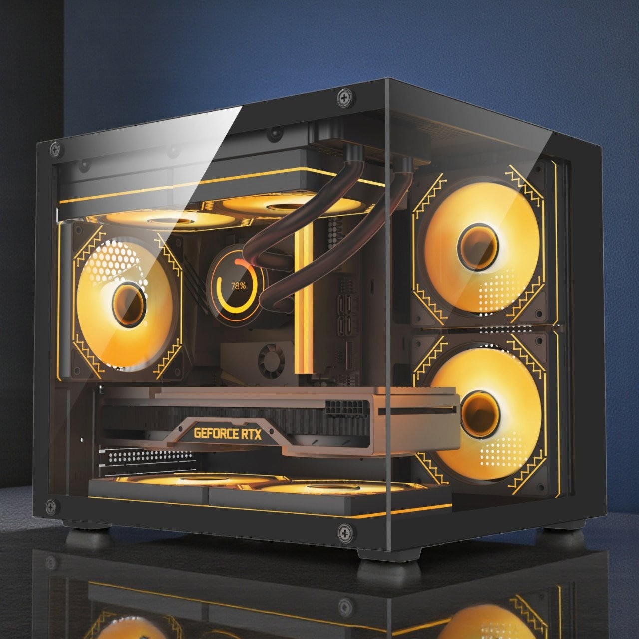 Custom RGB PC | Intel i7-8700 | 32GB DDR4 | 512GB SSD | WiFi | Win11 Pro Desktop