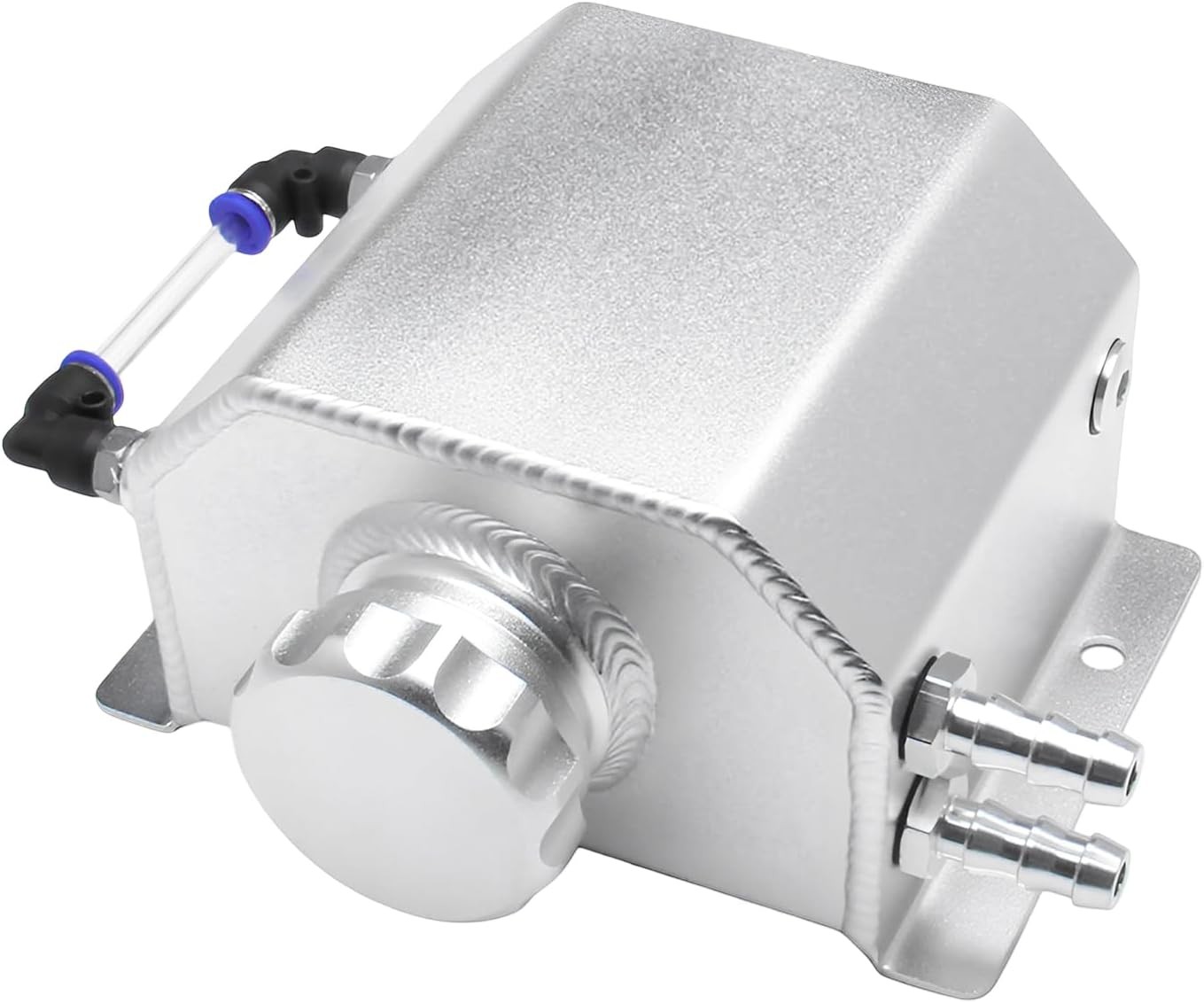 1L Aluminum Coolant Overflow Tank, Radiator Expansion Recovery Water Tank