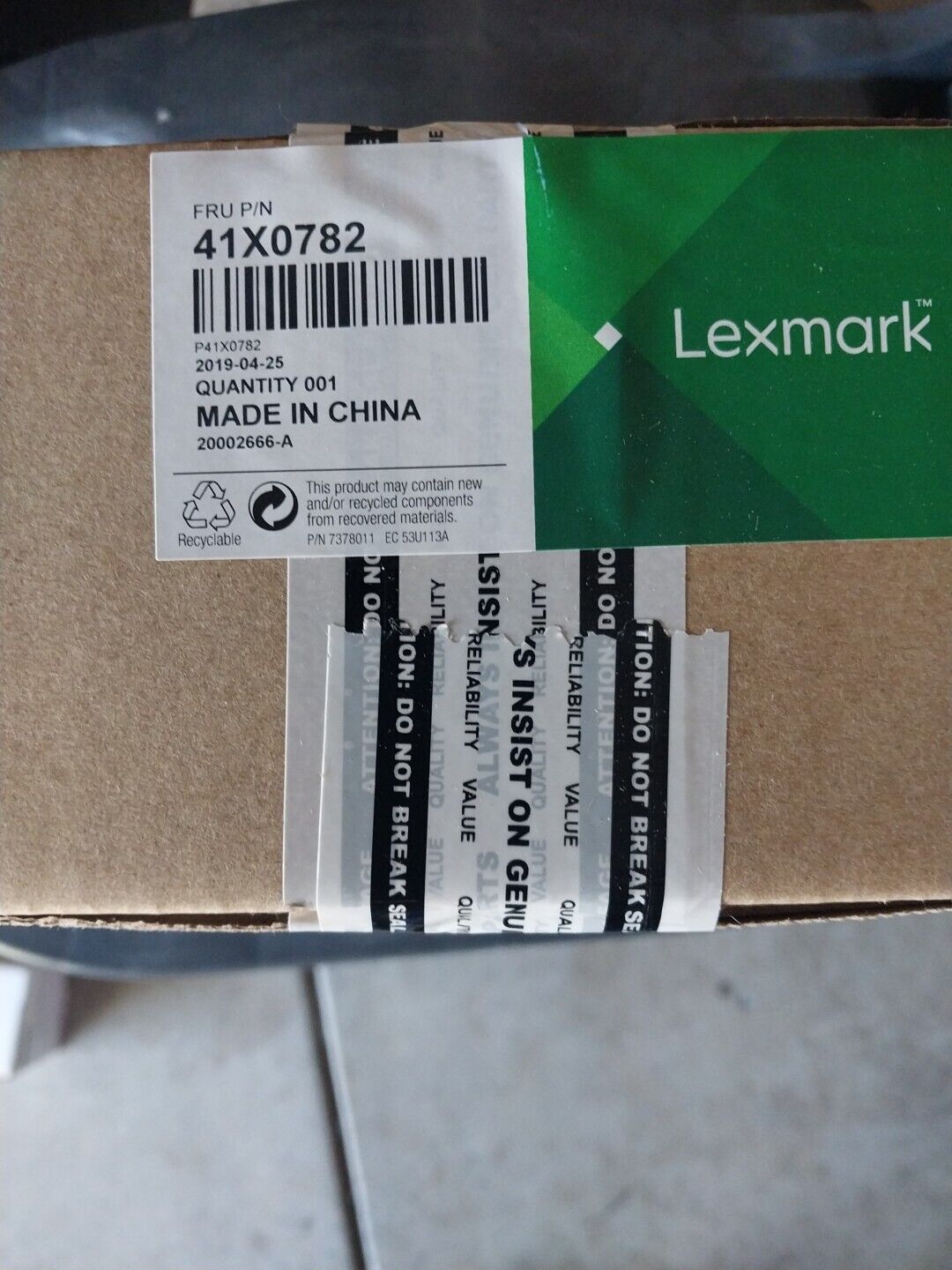 Lexmark 41X0782 Media Feeder.  Genuine OEM Sealed Box 