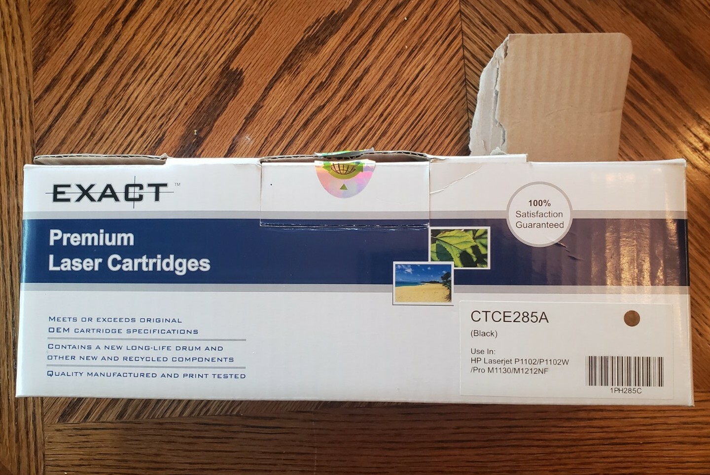 Exact Remanufactured black premium laser cartridge CTCE285A