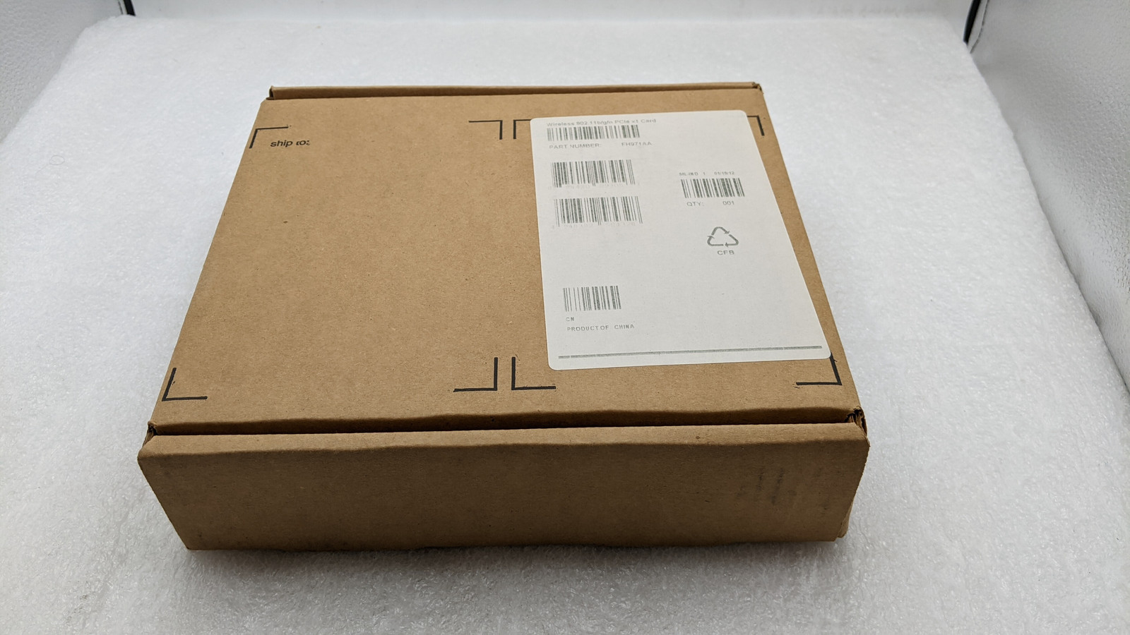 HP Wireless 802.11 b/g/n PCIe x1 Card FH971AA Compatible with Windows Desktop PC