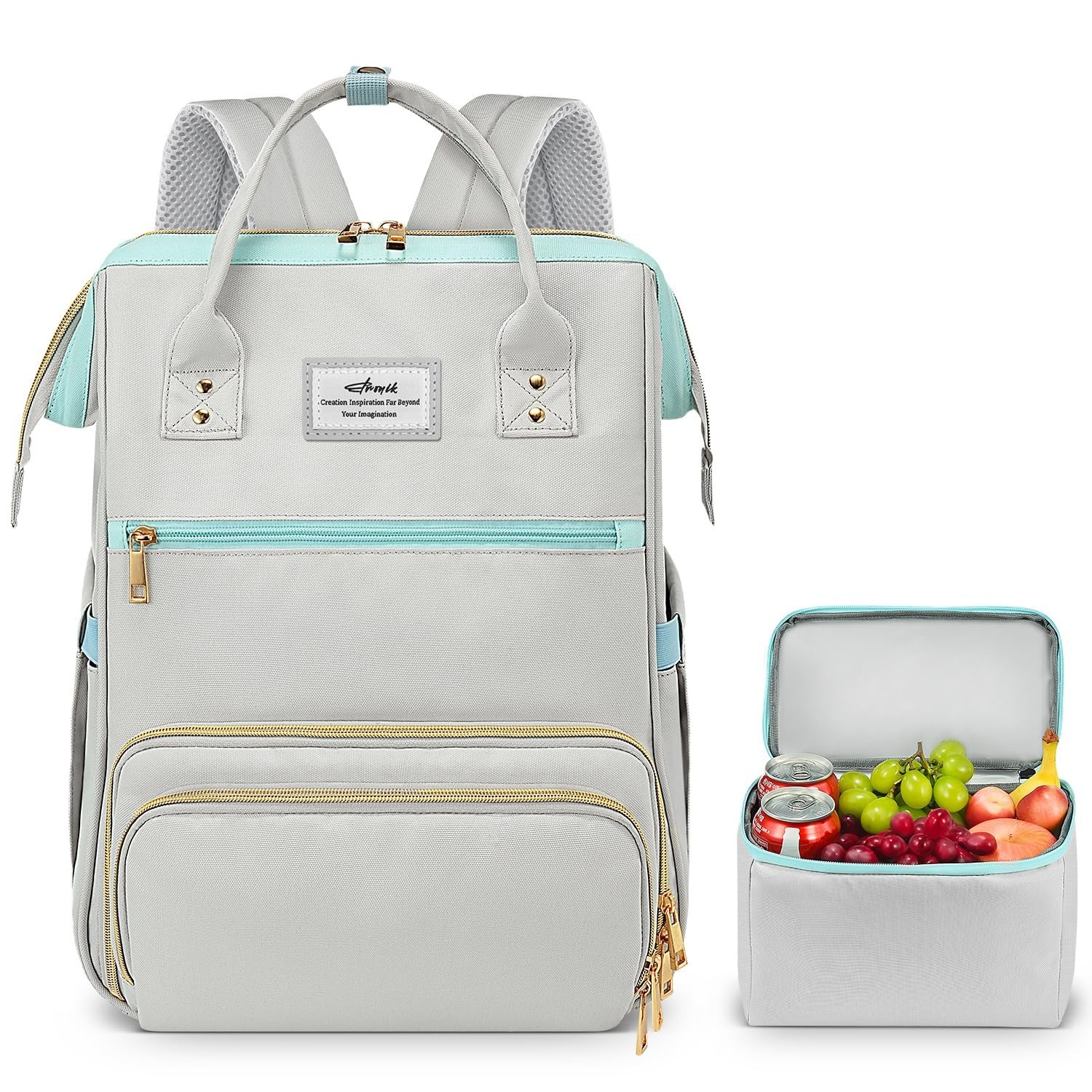 ETRONIK Lunch Backpack, 15.6 Inch Laptop Backpack, Stylish Nurse Teacher Work...