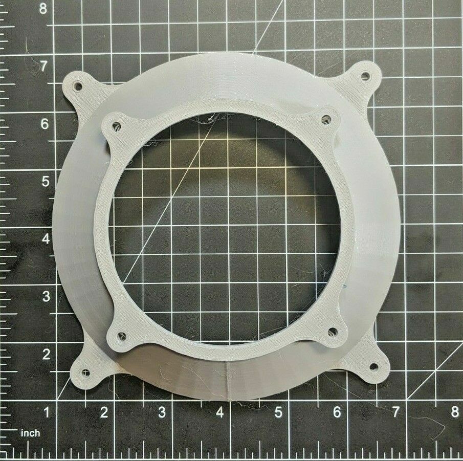 140mm to 92mm Fan Adapter Flow Converter PC Mod Custom Panel Hose Mount Flange