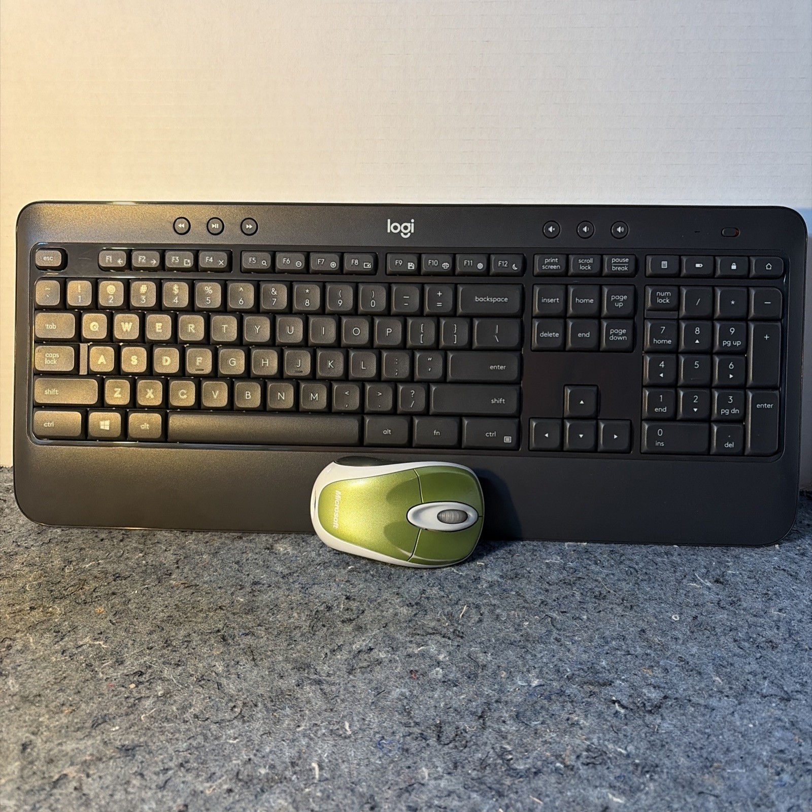 Keyboard Mouse Combo Microsoft Optical 3000 Logi K540 With Dongles