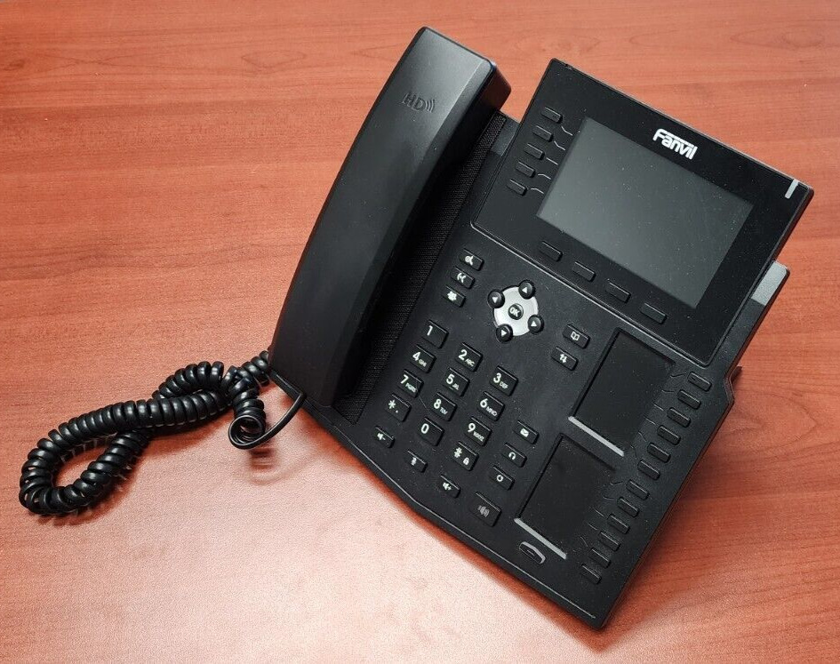 Fanvil X6U Used 20 SIP Accounts 5 lines Enterprise IP Phone HD Voice PoE
