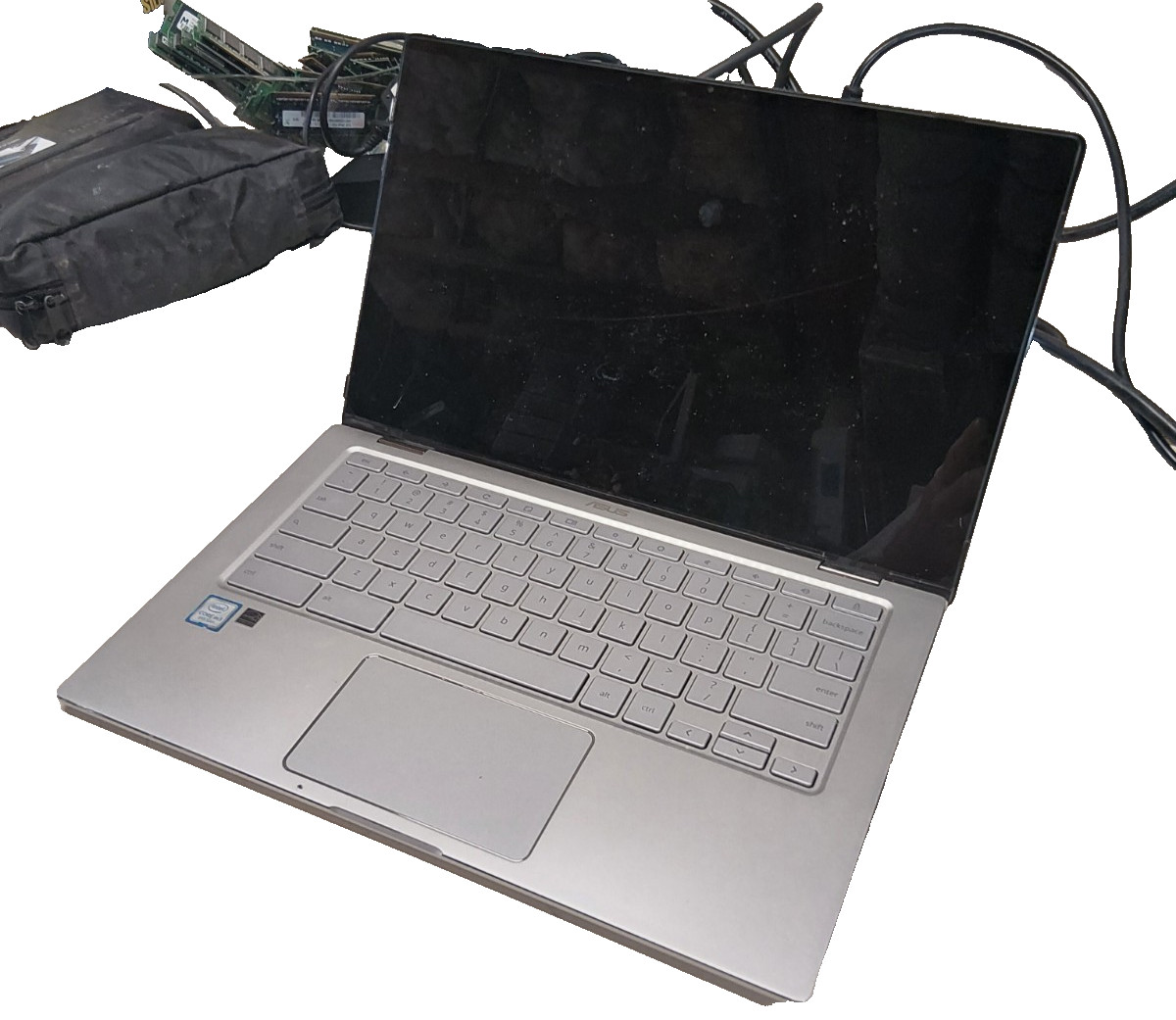 Asus Chromebook C434T Touch Screen FOR PARTS NO BOOT M3-8TH GEN #924