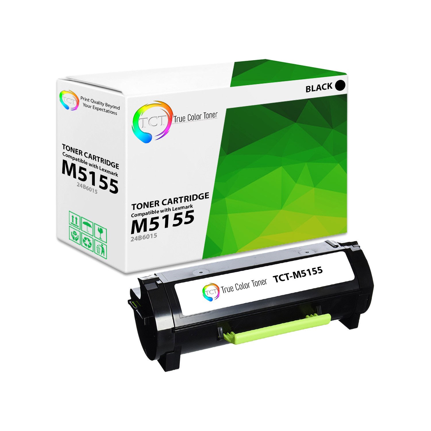 TCT 24B6015 For Lexmark M5155 M5163 HY Premium Black Compatible Toner Cartridge