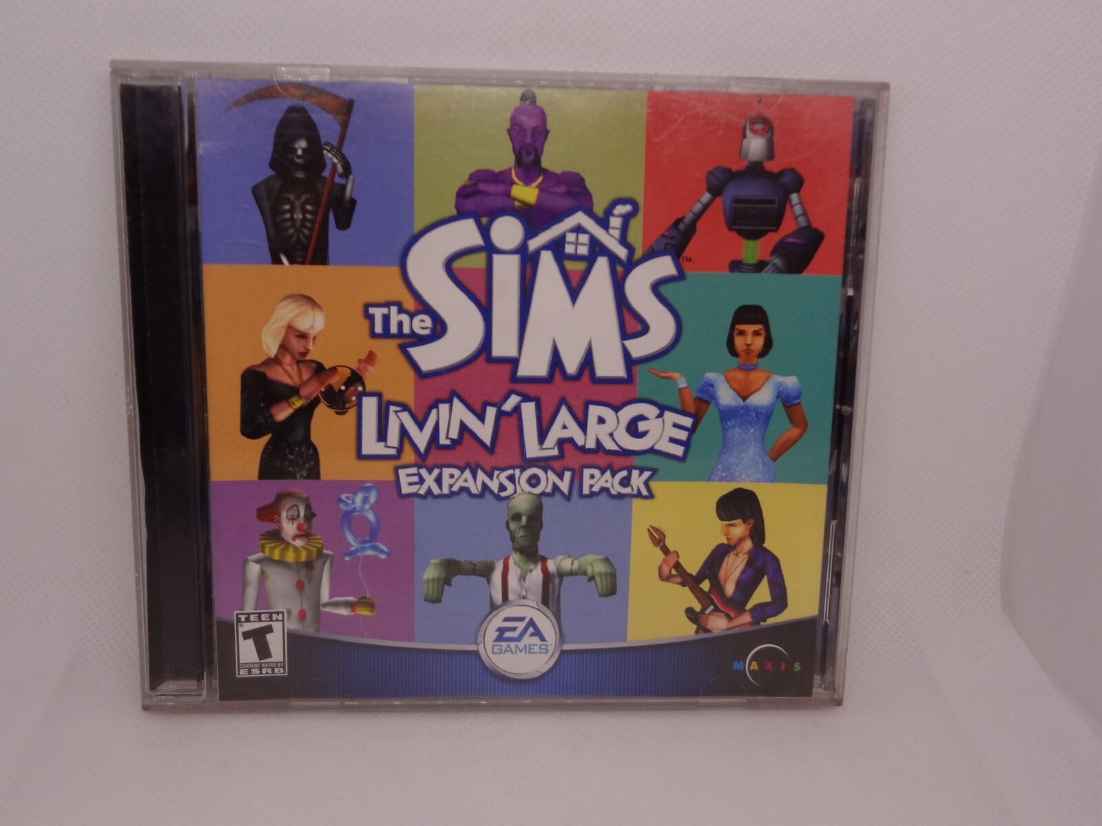 The Sims, livin' large Expansion Pack PC CD-ROM, Simulation Game, Manual and Key