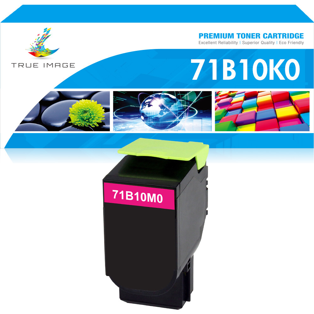 1x 71B10M0 Magenta Toner Compatible With Lexmark CS417dn CS317dn CX317dn CX417de