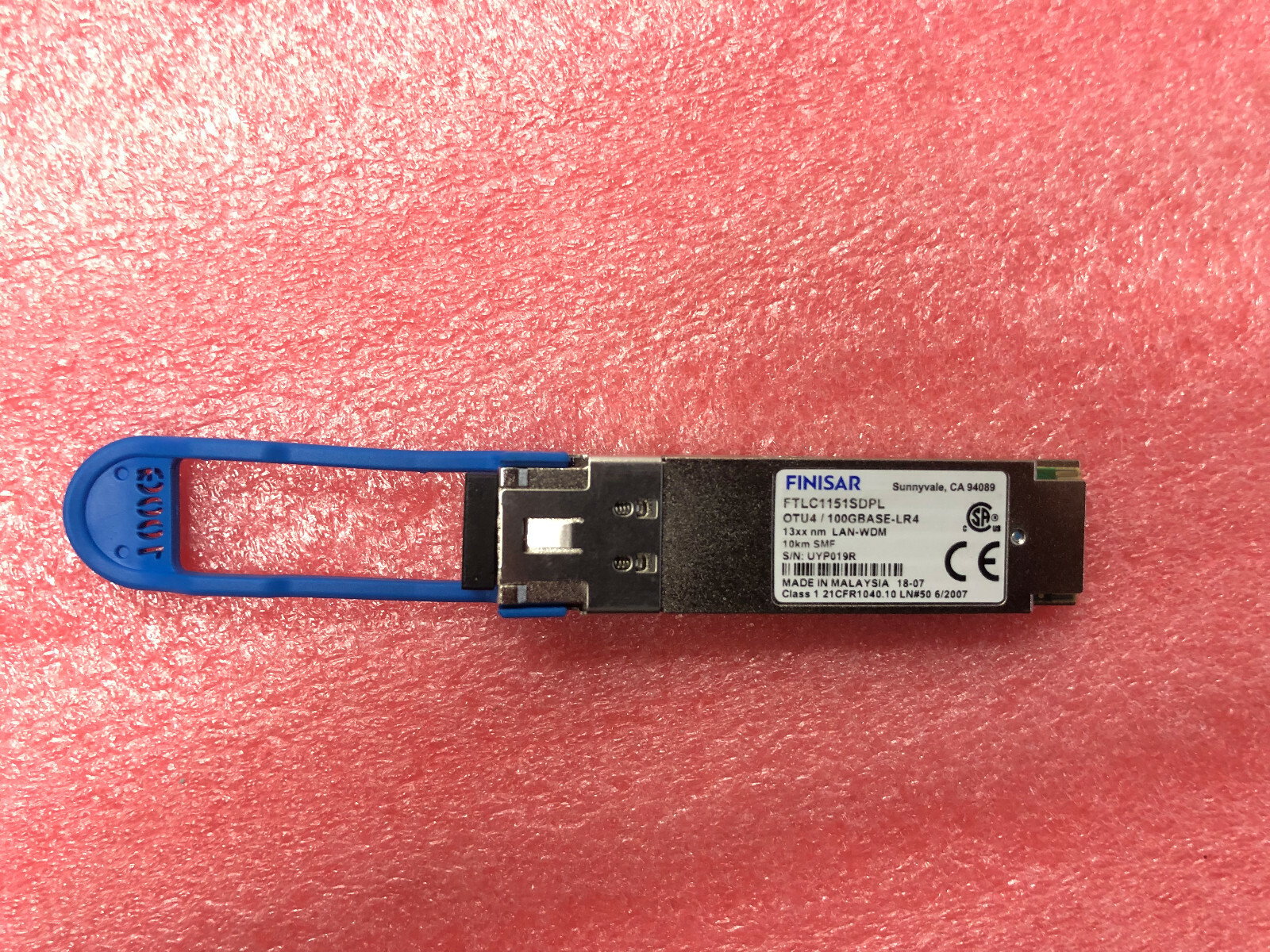 Finisar  FTLC1151SDPL  QSFP28  OTU4/100GBASE-LR4  4x28G  Dual Rate 10km SMF  