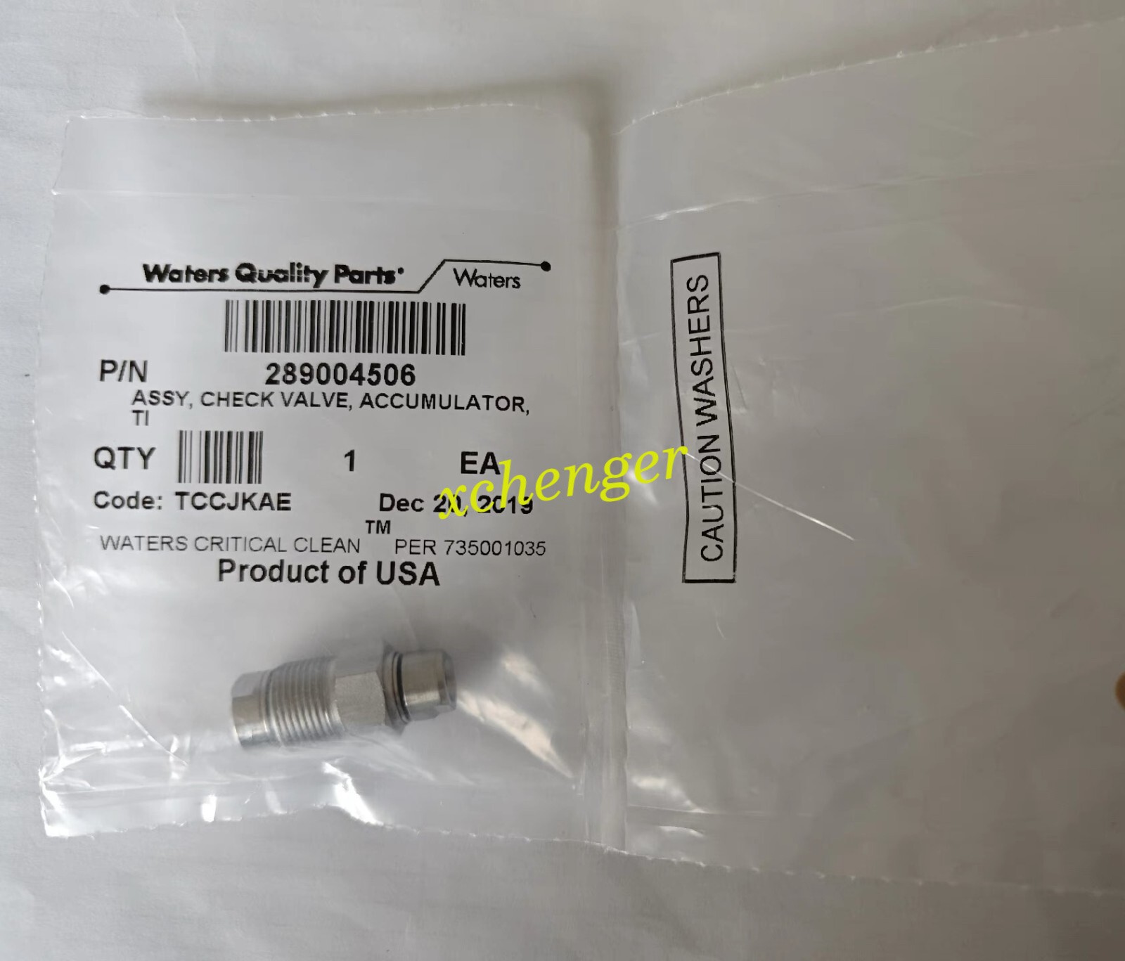 1PC  Waters liquid phase one-way valve 289004506 new via FedEx or DHL