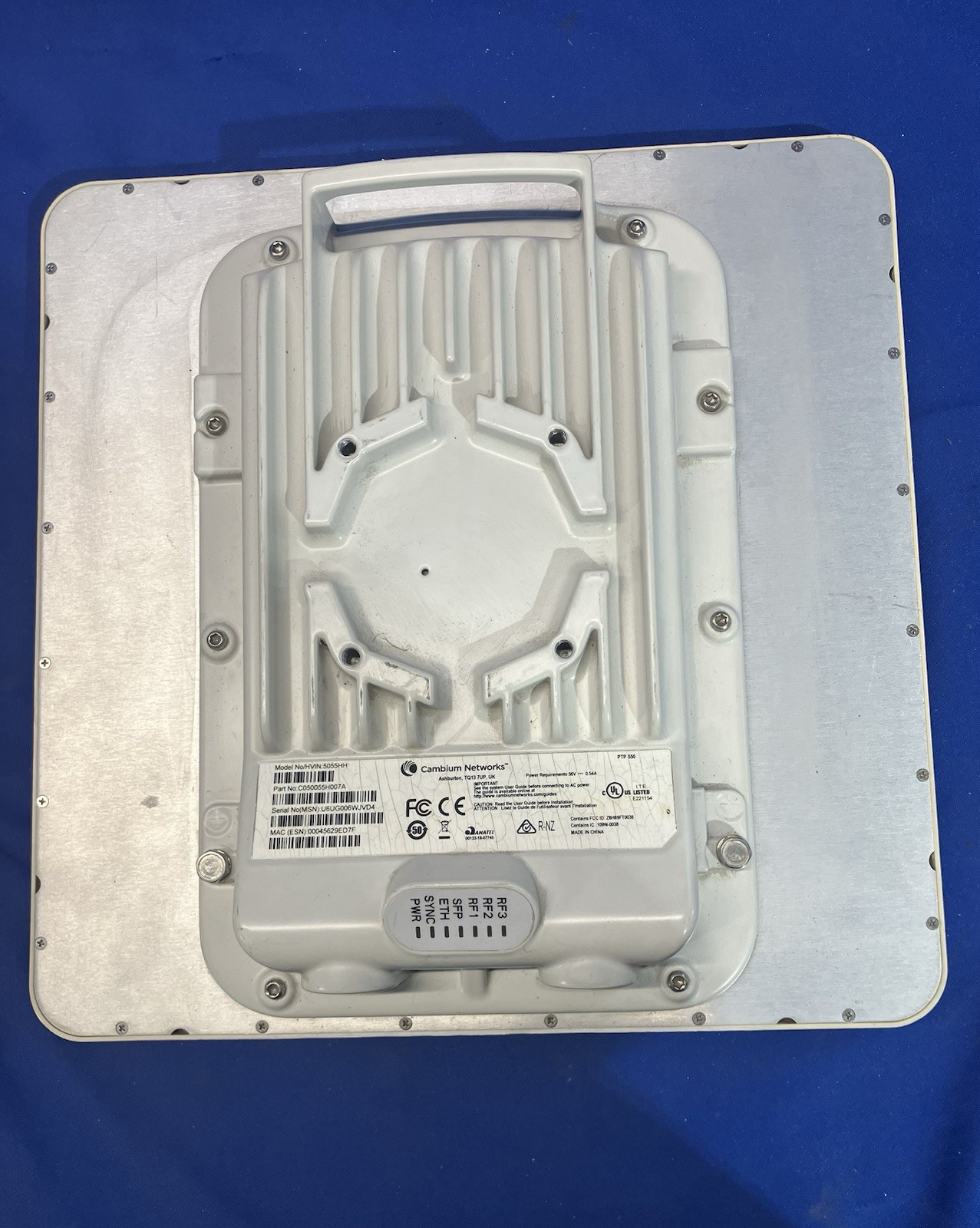 Cambium Networks PTP 550 (PN C050055H007A ) 5055HH ***POWER ON TESTED***