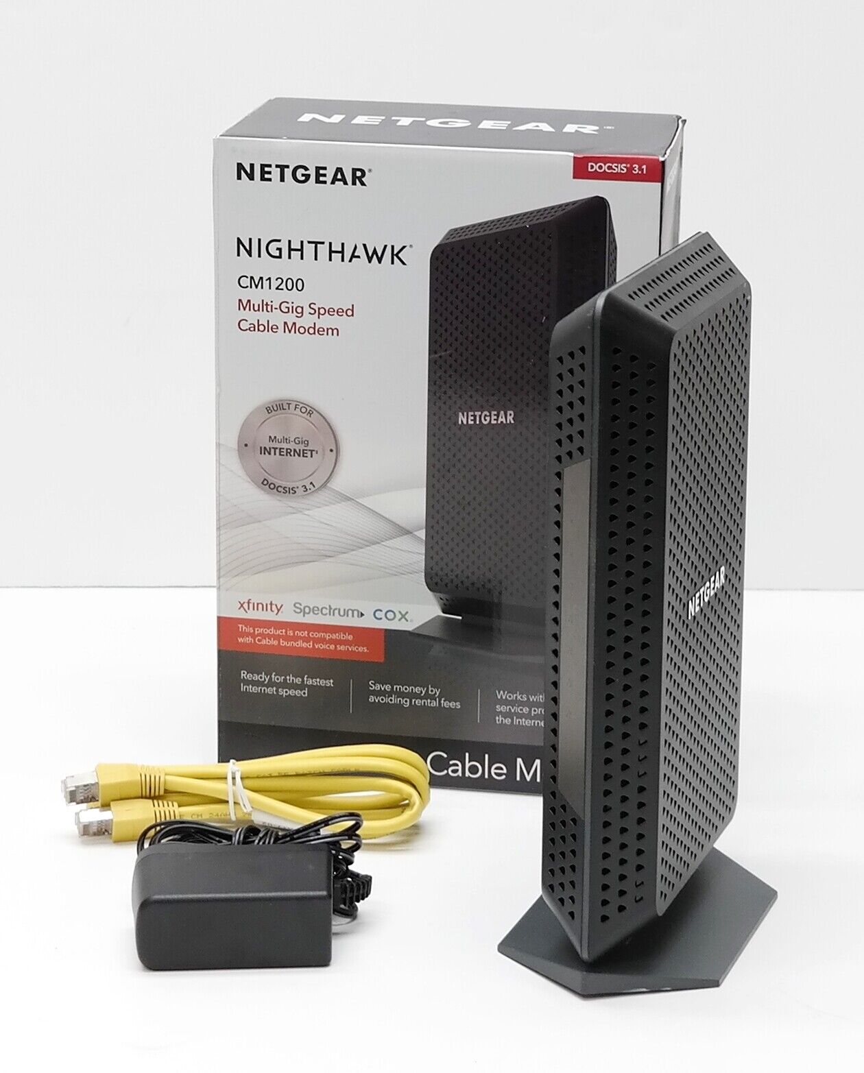 NETGEAR Nighthawk CM1200-100NAS DOCSIS 3.1 Cable Modem