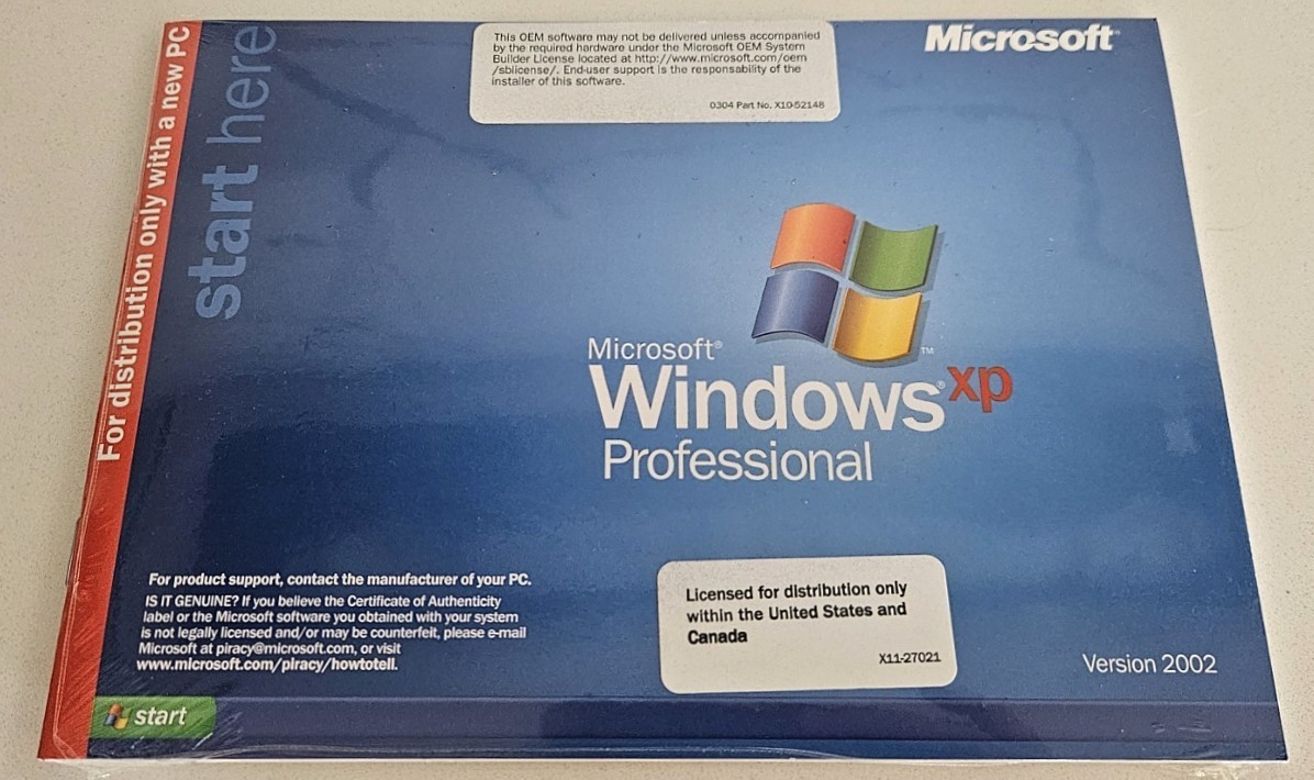 Windows XP Professional w/ Service Pack 2 ~ OEM Microsoft Software ~ SEALED NEW