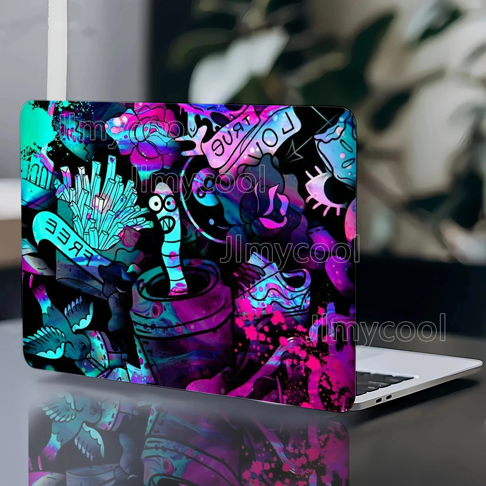 2 Pack Colorful Graffiti Pattern Laptop Art Case Universal Laptop Skin Sticker