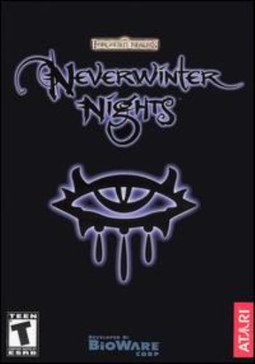 Neverwinter Nights 1 + Manual & CLOTH Map PC CD fantasy combat role-playing game