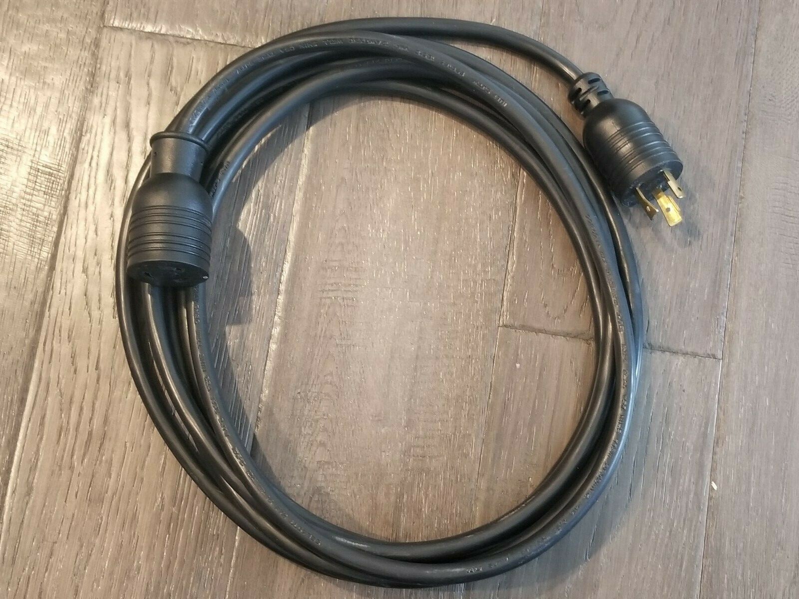 AC Power Cord Extension Cable 15ft L6-20F to L6-20R 12AWG High Temp 105C  