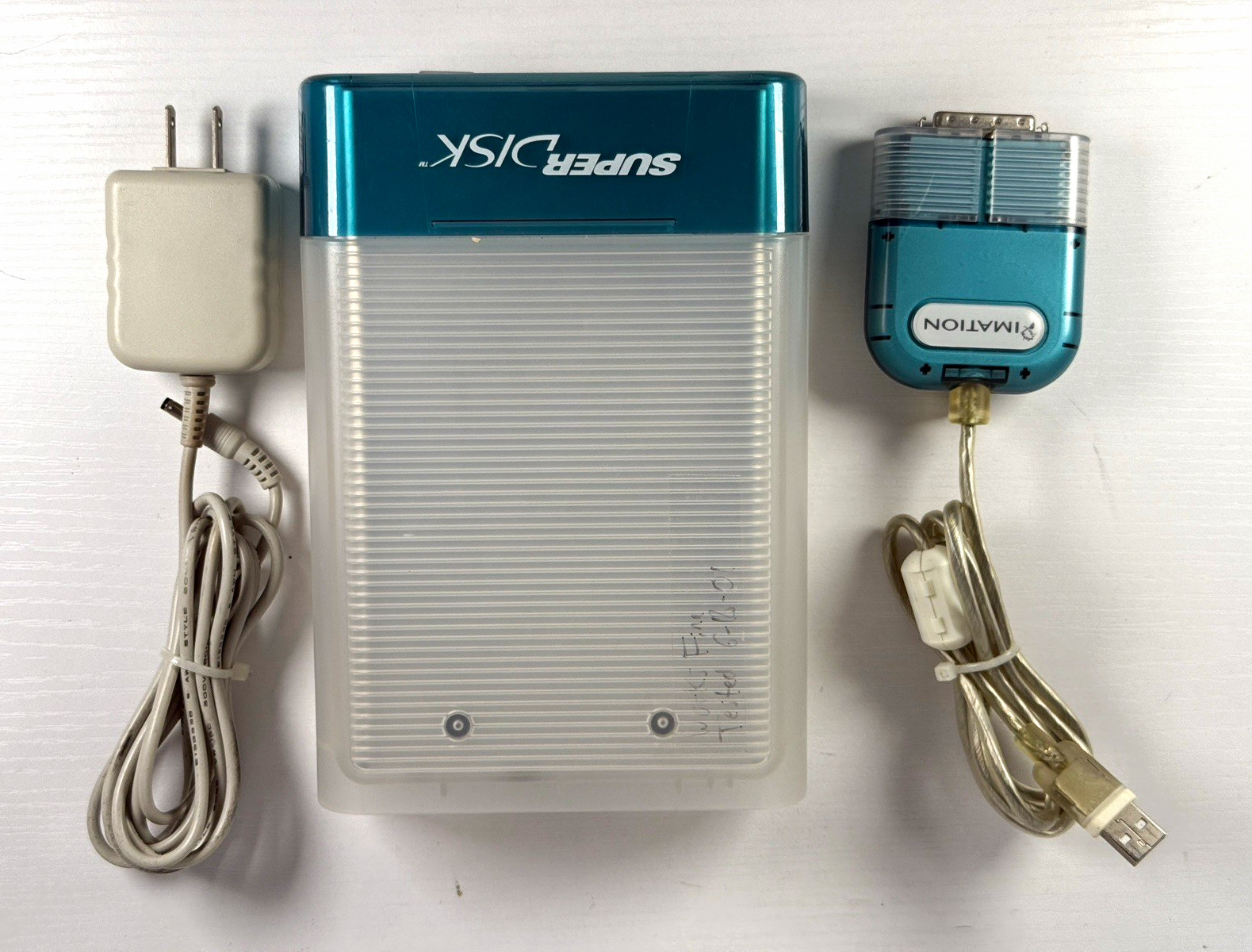 Imation SuperDisk SD-USB-M USB External Drive for Mac 120MB Blue/Clear