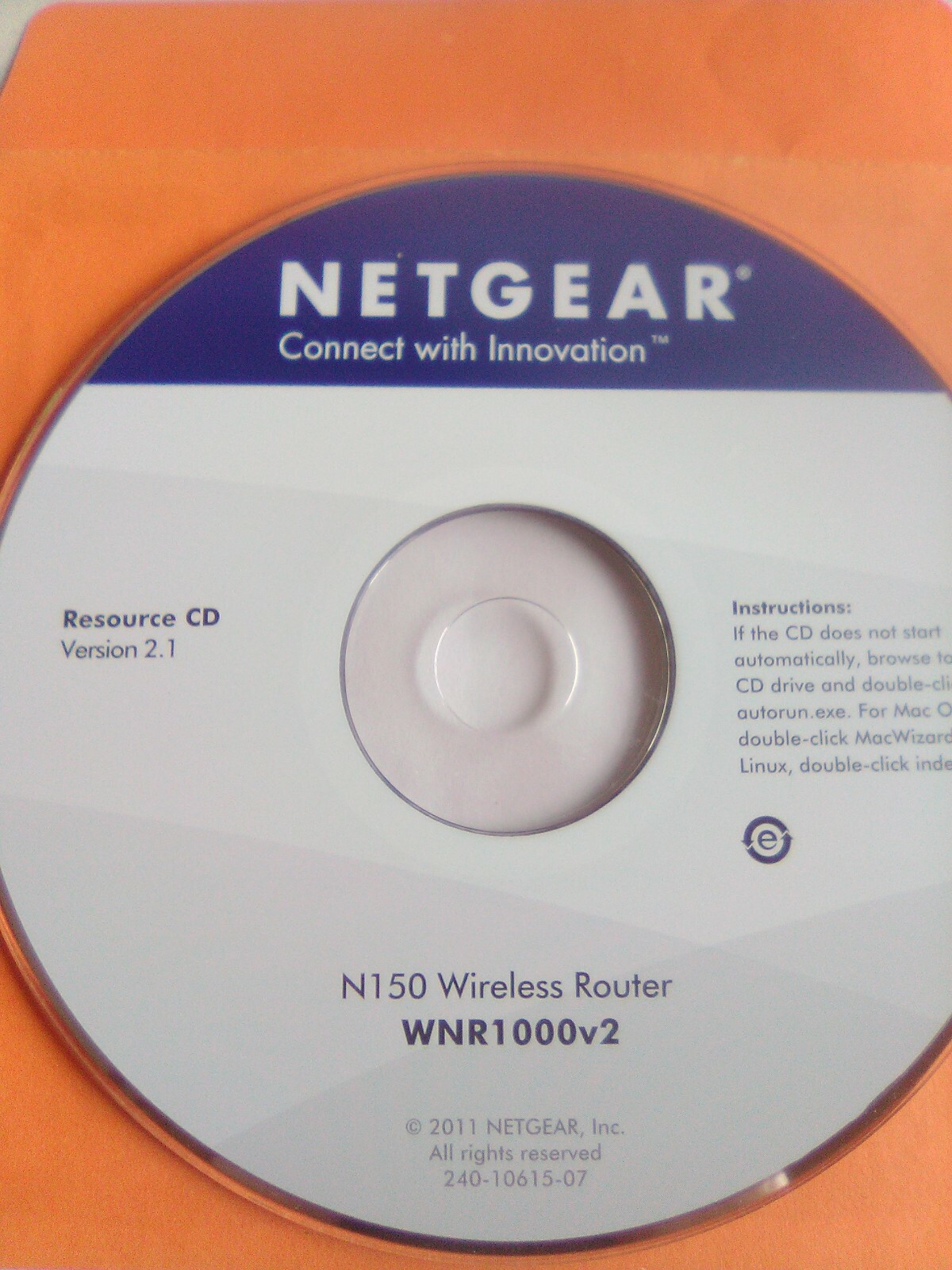 Netgear: Connect with Innovation (Resource CD, 2011) Version 2.1*DISC ONLY*